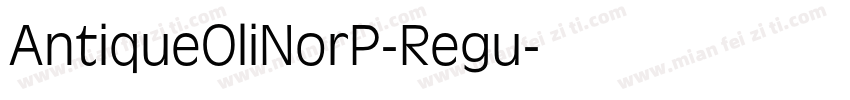 AntiqueOliNorP-Regu字体转换