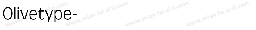 Olivetype字体转换