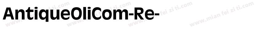 AntiqueOliCom-Re字体转换