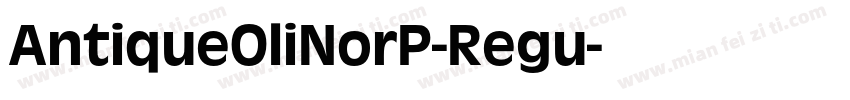 AntiqueOliNorP-Regu字体转换
