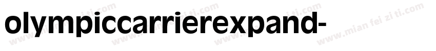 olympiccarrierexpand字体转换