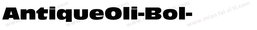 AntiqueOli-Bol字体转换