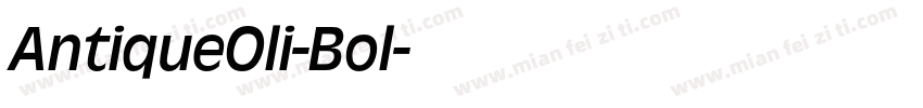 AntiqueOli-Bol字体转换