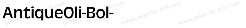AntiqueOli-Bol字体转换