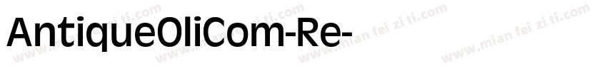 AntiqueOliCom-Re字体转换