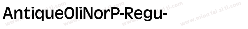 AntiqueOliNorP-Regu字体转换