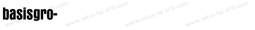 basisgro字体转换