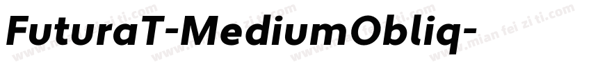 FuturaT-MediumObliq字体转换