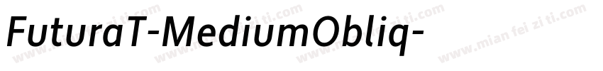 FuturaT-MediumObliq字体转换
