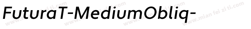 FuturaT-MediumObliq字体转换