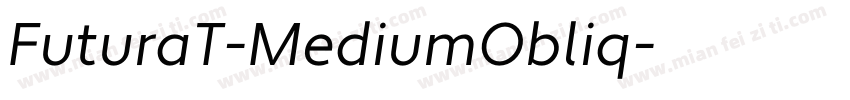 FuturaT-MediumObliq字体转换
