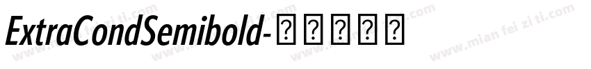 ExtraCondSemibold字体转换