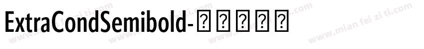 ExtraCondSemibold字体转换