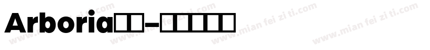 Arboria字体字体转换