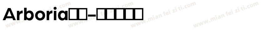 Arboria字体字体转换