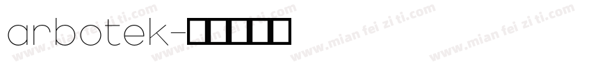 arbotek字体转换