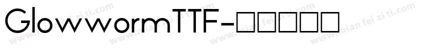 GlowwormTTF字体转换