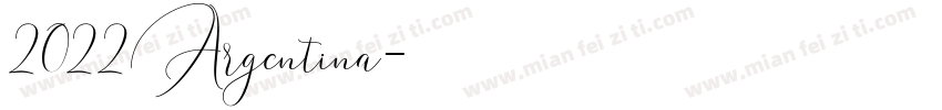 2022Argentina字体转换