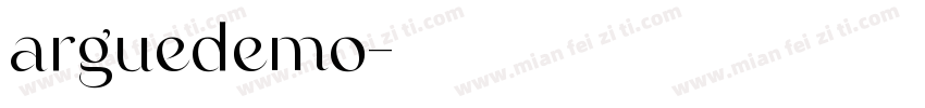 arguedemo字体转换