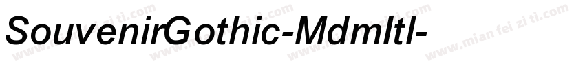 SouvenirGothic-MdmItl字体转换