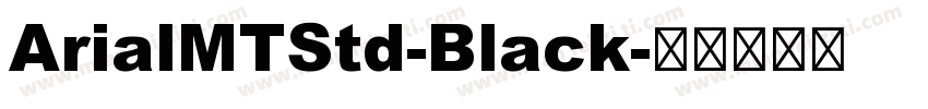 ArialMTStd-Black字体转换
