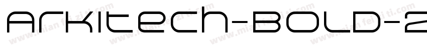 Arkitech-Bold-2字体转换