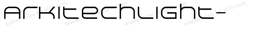 ArkitechLight字体转换