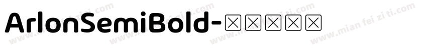ArlonSemiBold字体转换