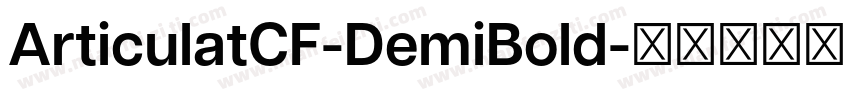 ArticulatCF-DemiBold字体转换