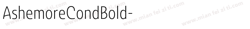 AshemoreCondBold字体转换