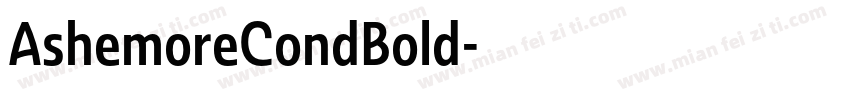 AshemoreCondBold字体转换