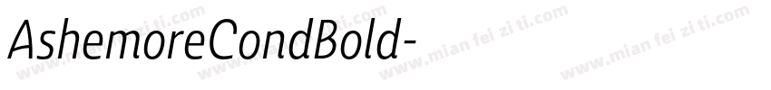 AshemoreCondBold字体转换