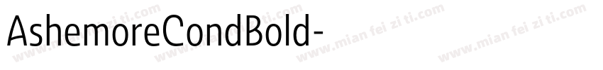 AshemoreCondBold字体转换