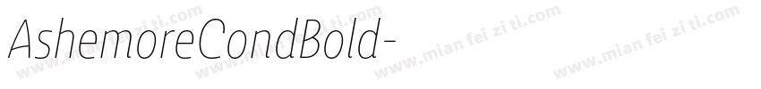 AshemoreCondBold字体转换
