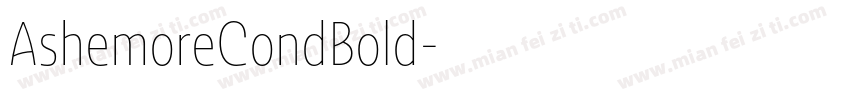 AshemoreCondBold字体转换