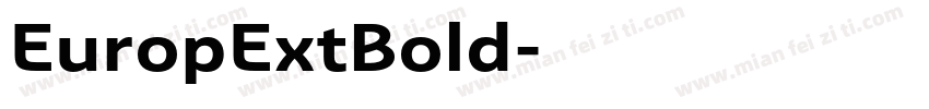 EuropExtBold字体转换