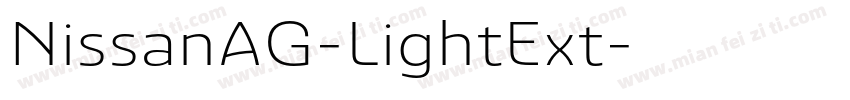 NissanAG-LightExt字体转换