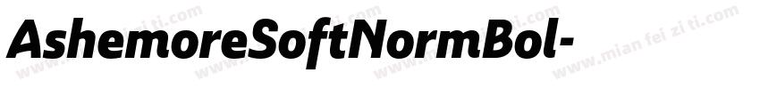 AshemoreSoftNormBol字体转换