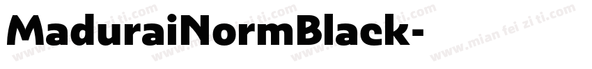 MaduraiNormBlack字体转换