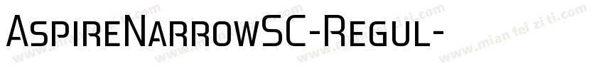 AspireNarrowSC-Regul字体转换