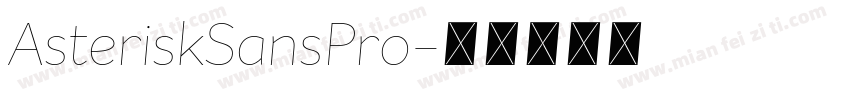 AsteriskSansPro字体转换