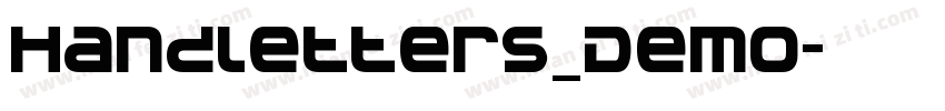 Handletters_Demo字体转换