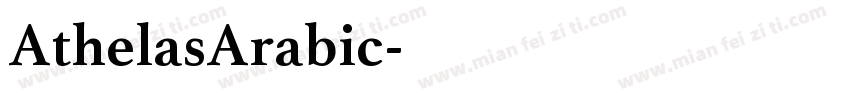 AthelasArabic字体转换