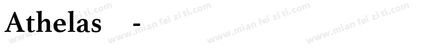 Athelas字体字体转换