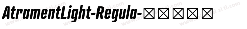AtramentLight-Regula字体转换