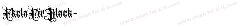EkelaCirBlack字体转换