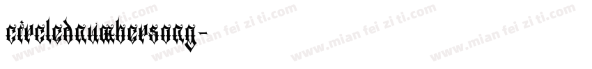 circlednumbersong字体转换