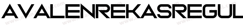 AvalenRekasRegular-Z字体转换