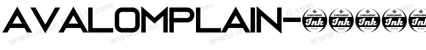 avalomplain字体转换