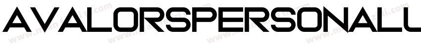 avalorspersonaluse字体转换